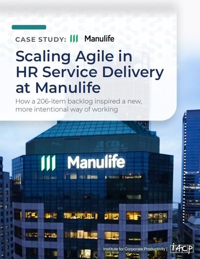 Scaling Agile in HR Service Delivery at Manulife Cover Scaling Agile in HR Service Delivery at Manulife Cover